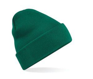 Beechfield BF045 - Beanie with Flap Bottle Green