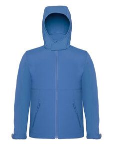 B&C BC650 - Hooded Softshell Men Azure