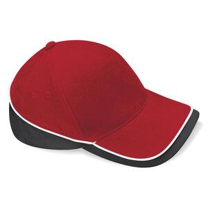 Beechfield BF171 - Teamwear Competition Cap Classic Red/Black/White
