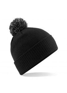 Beechfield BF450 - Snowstar beanie Black/Graphite Grey