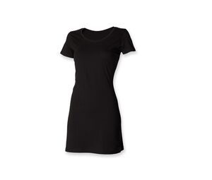 Skinnifit SK257 - T-Shirt Dress Black