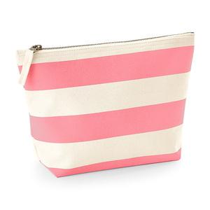 Westford mill WM684 - Boardwalk Accessory Bag Natural/Pink