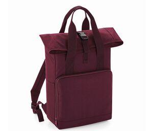 Bag Base BG118 - TWIN HANDLE ROLL-TOP BACKPACK Burgundy