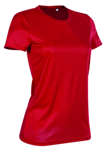 Stedman STE8100 - T-shirt Interlock Active-Dry SS for her Crimson Red