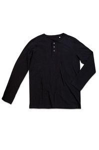 Stedman STE9460 - Long sleeve with buttons for men SHAWN HENLEY  Black Opal
