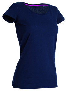 Stedman STE9700 - Crew neck T-shirt for women Stedman - CLAIRE Marina Blue