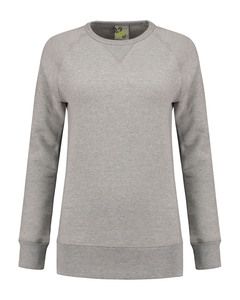 Lemon & Soda LEM3227 - Heavy Sweater Raglan Crewneck for her Grey Heather