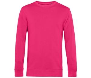 B&C BCU31B - Organic Round Neck Sweatshirt Magenta Pink