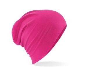 Beechfield BF368 - Unstructured beanie in hemsedal cotton Fuchsia