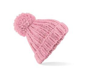 Beechfield BF483 - Large hand-knitted beanie Dusky Pink