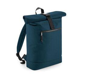 Bag Base BG286 - Backpack with roll-up closure made of recycled material Petrol