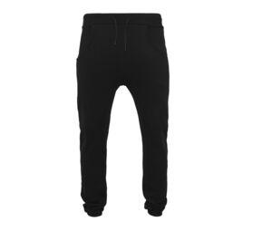 Build Your Brand BY013 - wide jogging pants crotch Black