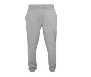 Build Your Brand BY014 - heavy jogging pants Heather Grey