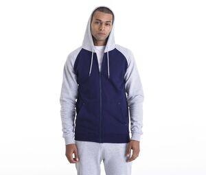 AWDIS JH063 - Zipped baseball sweatshirt