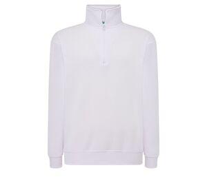 JHK JK296 - Large zip Sweat White