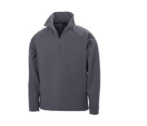 Result RS112 - Zipped collar lightweight microfleece Charcoal