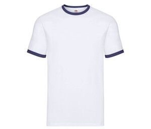 Fruit of the Loom SC245 - Ringer T (61-168-0) White / Navy