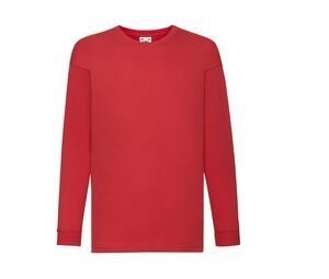 Fruit of the Loom SC6107 - Children's long sleeve t-shirt Red