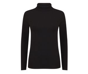 SF Women SK125 - Turtleneck t-shirt for women Black