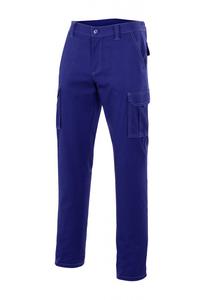 VELILLA V3001 - MULTI-POCKET PANTS Cobalt Blue