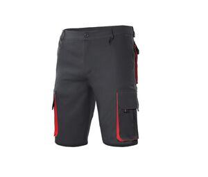 VELILLA V3007 - BERMUDAS MULTIPOCHES BICOLORE Black / Red