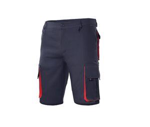 VELILLA V3007 - BERMUDAS MULTIPOCHES BICOLORE Navy / Red