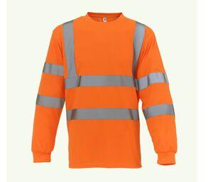 Yoko YK420 - High Visibility Long Sleeve T-Shirt Hi Vis Orange