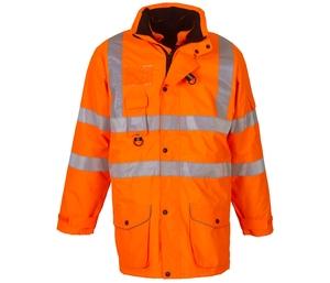 Yoko YK711 - Parka 7 in 1 high visibility Hi Vis Orange