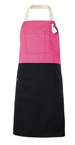 Velilla 404210B - TWO-TONE BIB APRON Fuchsia