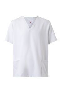 Velilla 535207 - MICROFIBER SCRUB TOP White