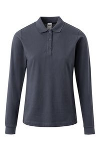 Mukua PL200WC - LONG-SLEEVE WOMAN POLO Denim Blue