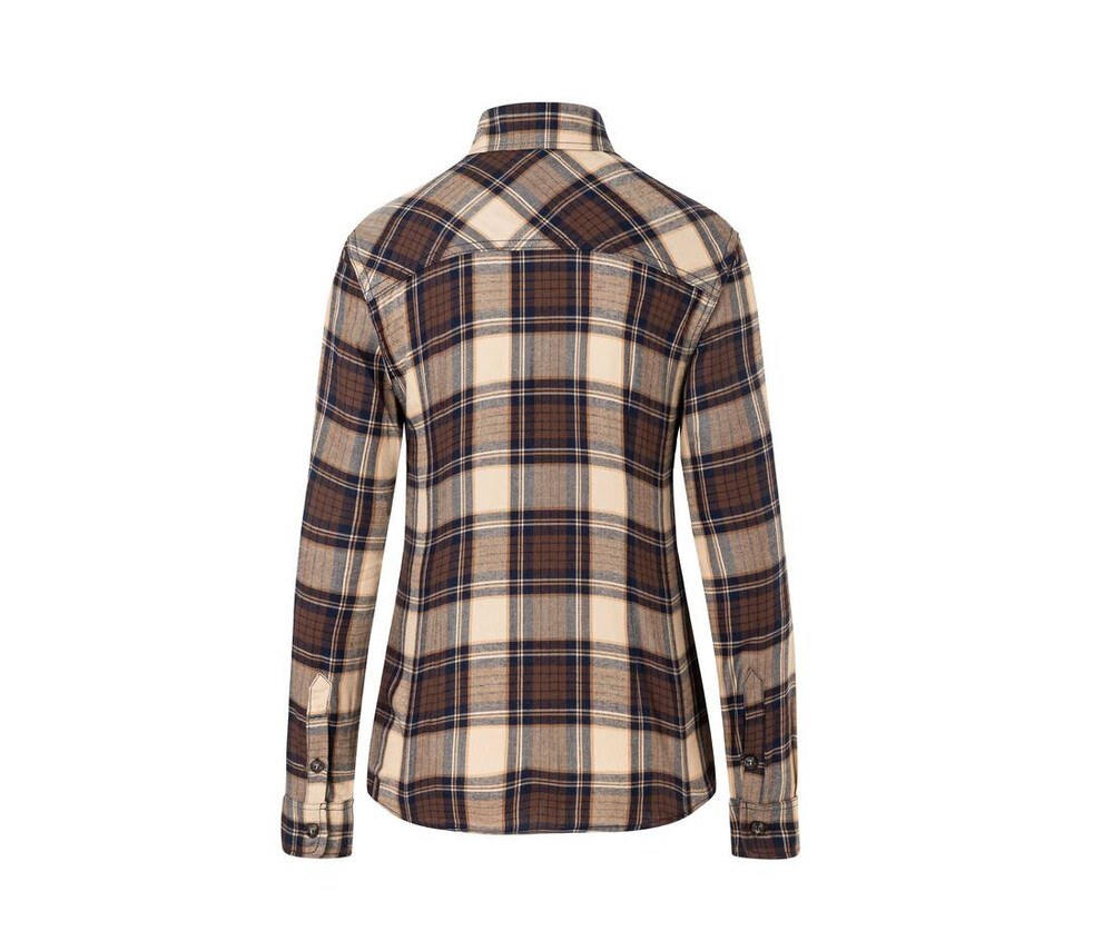 KARLOWSKY KYBF9 - LADIES' CHECKED BLOUSE URBAN-TREND