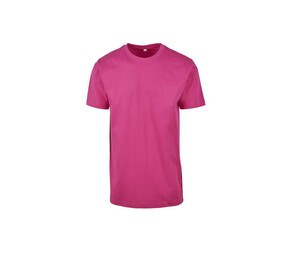 Build Your Brand BY004 - T-shirt round neck Hibiskus Pink
