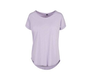 Build Your Brand BY036 - T-Shirt with extended back Lilac