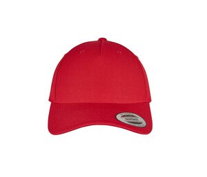 FLEXFIT F5789M - 5-PANEL PREMIUM CURVED VISOR SNAPBACK CAP Red