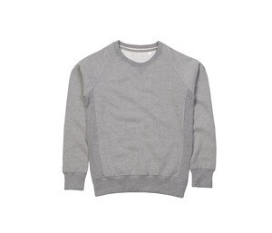 MANTIS MT076 - Men's crew neck sweartshirt Heather Grey Melange