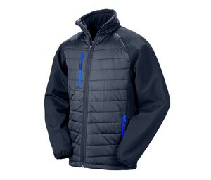 Result RS237 - Bi-material jacket Navy/Royal